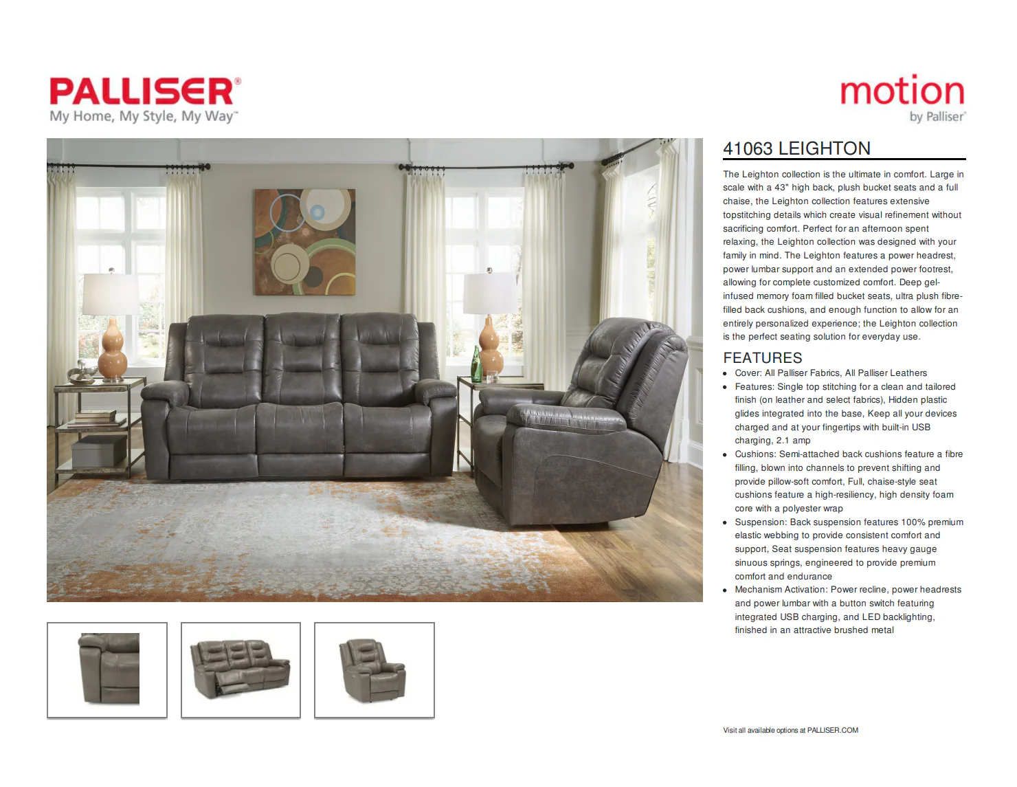 Palliser Leighton Sectional - Image 23