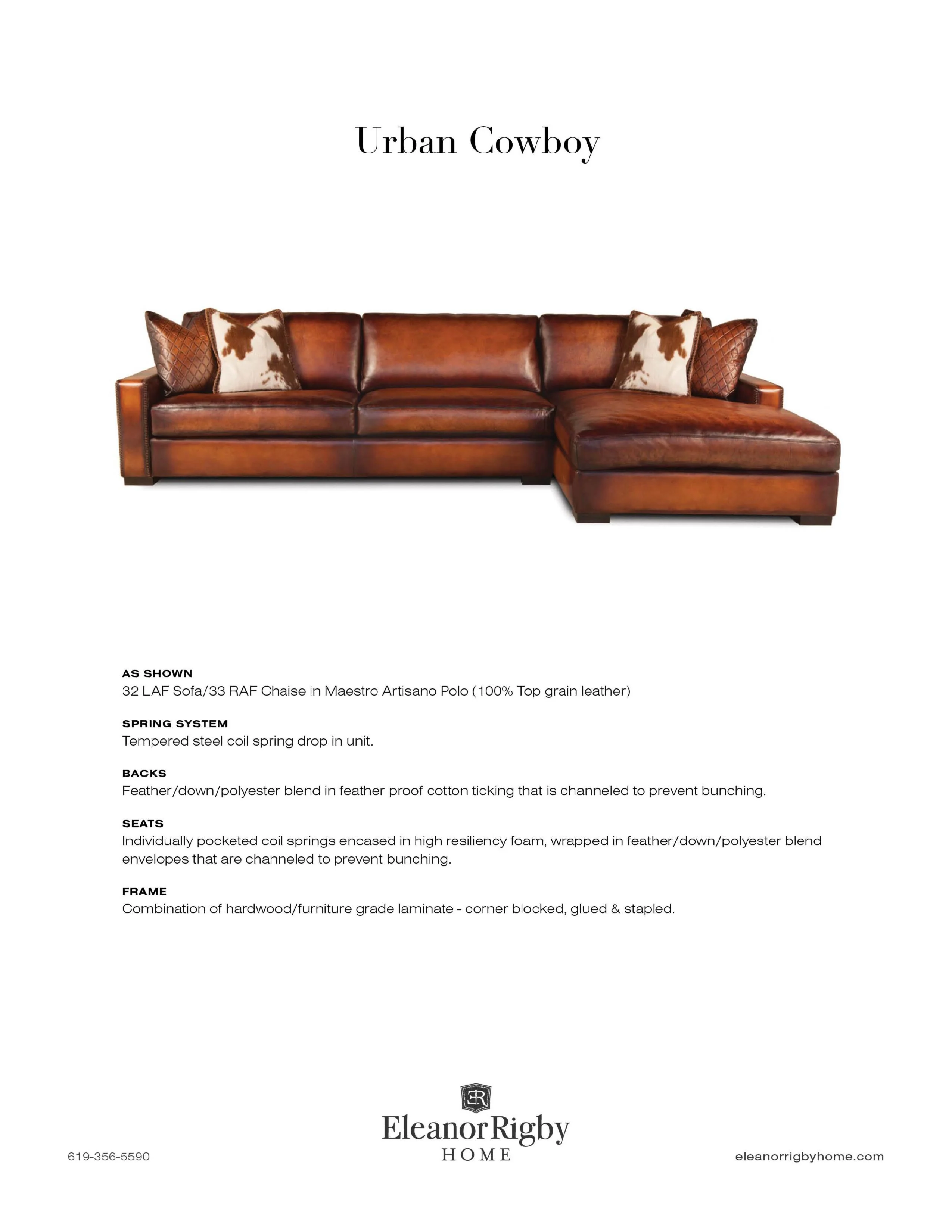 Eleanor Rigby Urban Cowboy Sofa - Image 5
