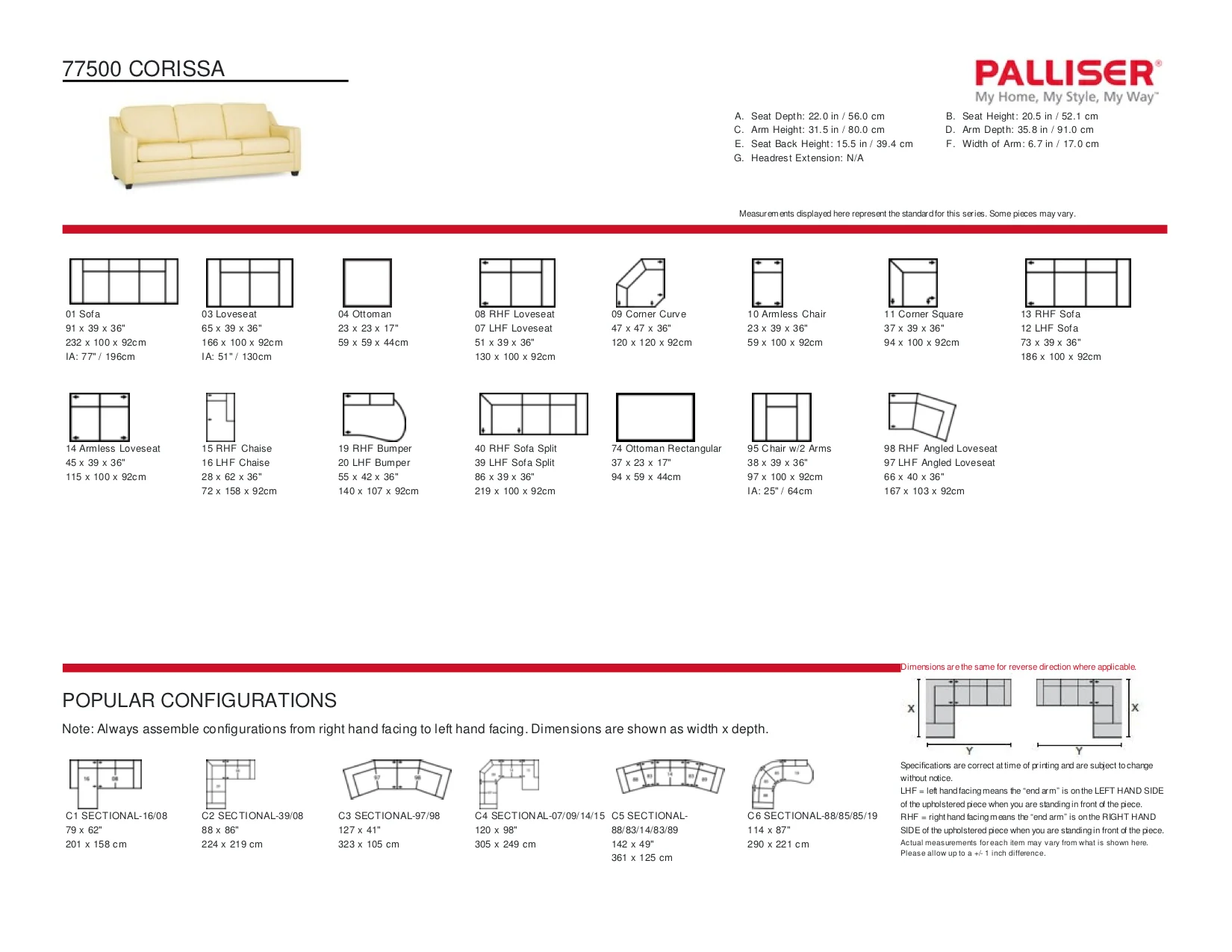 Palliser Corissa Sectional - Image 24